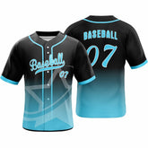 Big Star Custom Full Button Baseball Jersey